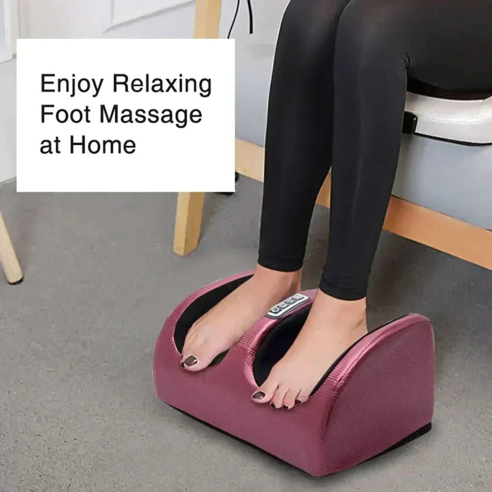 Auralux Shiatsu Foot Massager With Heat Function, 12 3D Massage Balls And Timer | Temsk