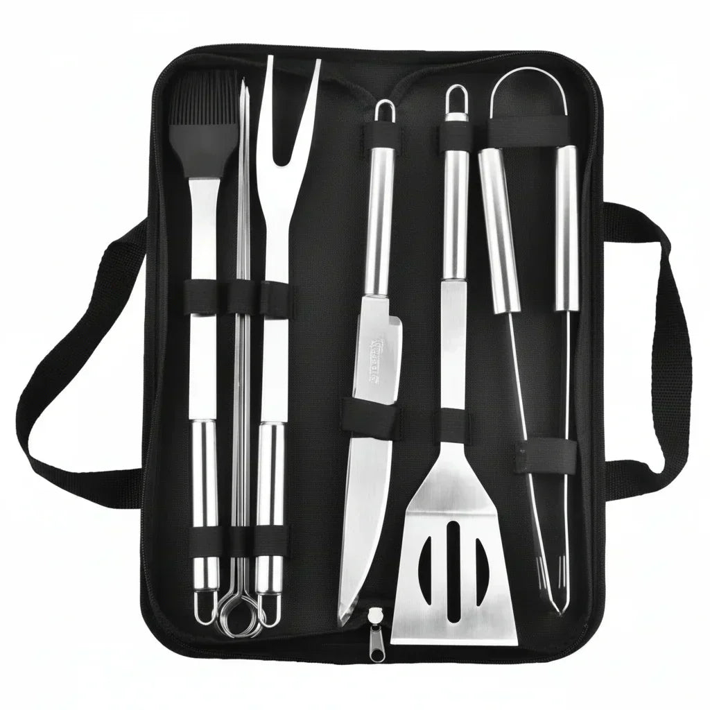 BlazeChef Elite Stainless Steel Barbecue Tool Set For Outdoors | Temsk