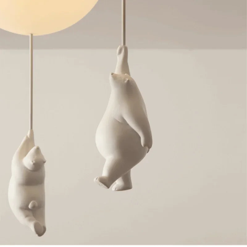 Whimsical Balloon Bear Chandelier for Kids Playroom and Nursery | Temsk