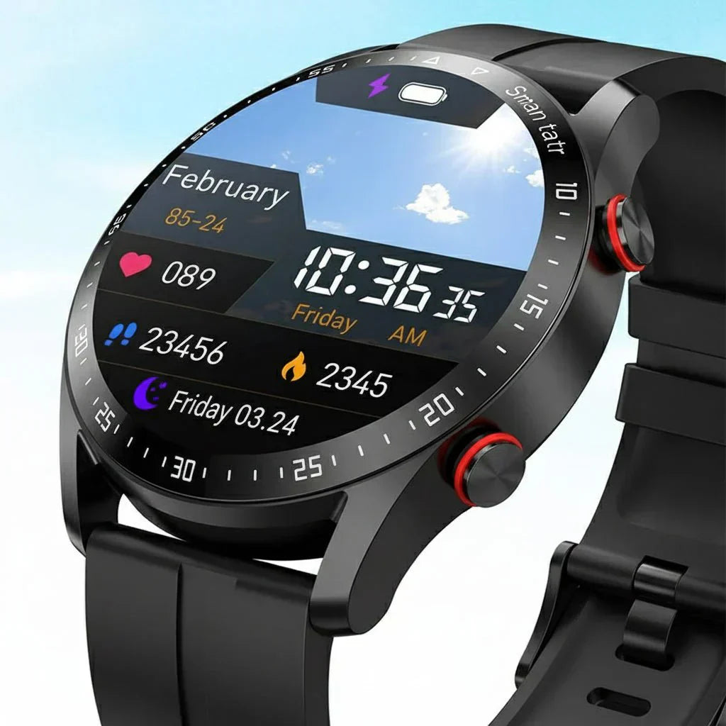 PulseNova Premium Men's Smartwatch With ECG And PPG And Call Function | Temsk