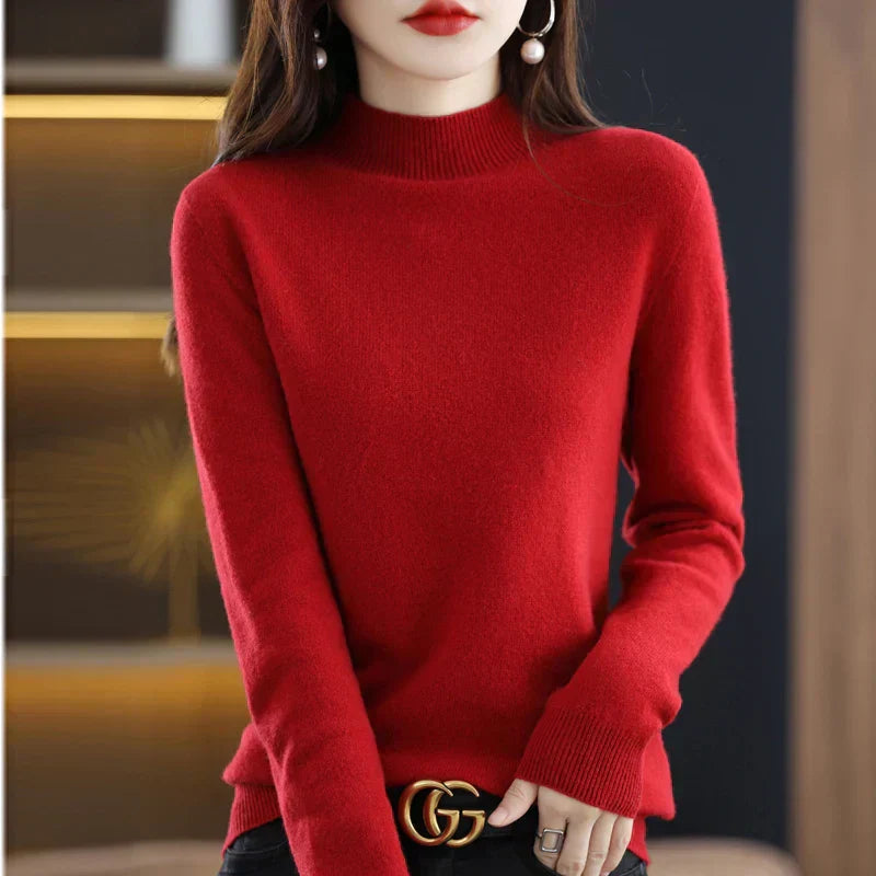 Aurelia Women's 100 Percent Wool Cashmere Pullover For Fall And Winter | Temsk