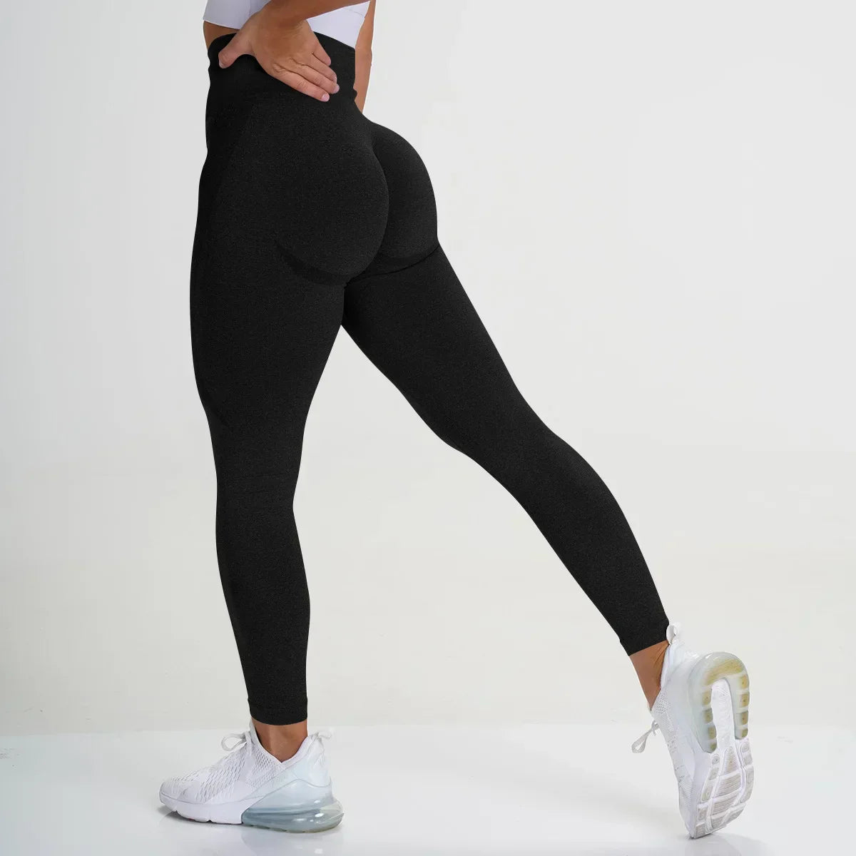 High Waist Leggings With Seamless Yoga Fit For Workout | Temsk