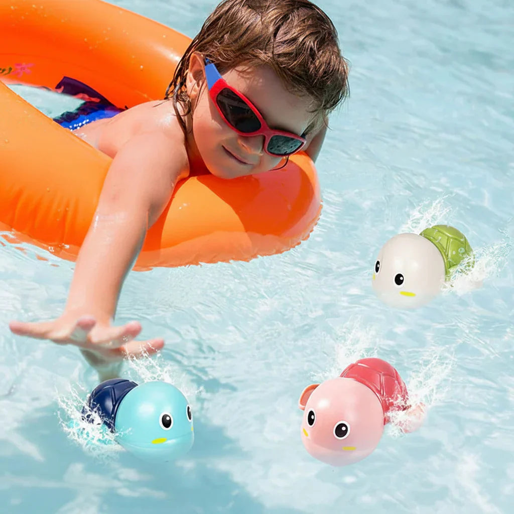 Aufziehbares Meeresbewohner-Badespielzeug-Set für schwimmendes Wasserspiel | Temsk