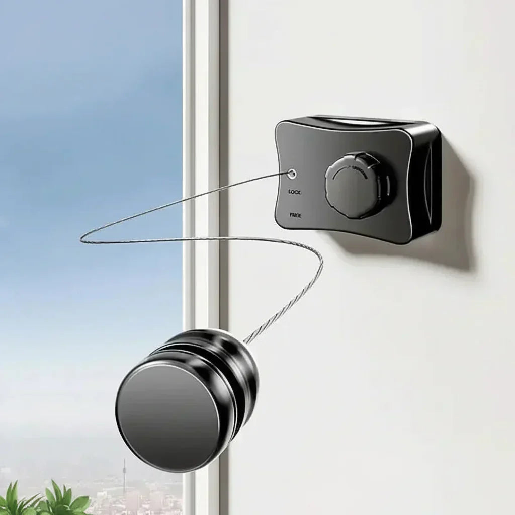 BrightLine Extendable Wall Clothesline System For Drying Laundry | Temsk