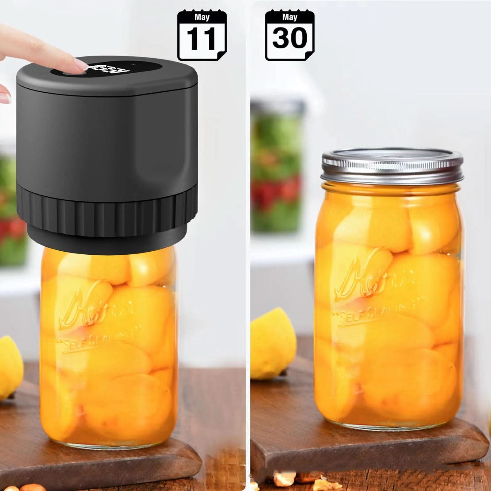 FreshSeal Portable Vacuum Sealer for Bottles, Jars, and Cans | Temsk