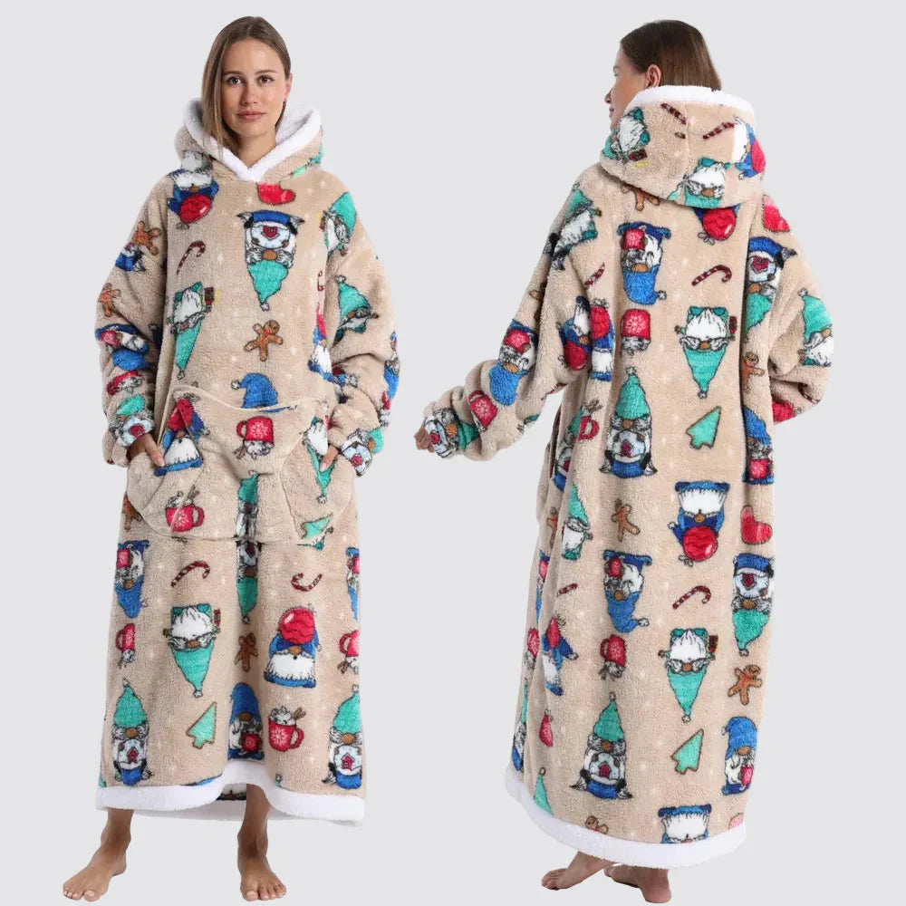 Cozy Oversized Wearable Hoodie Blanket For Adults All Day Comfort | Temsk