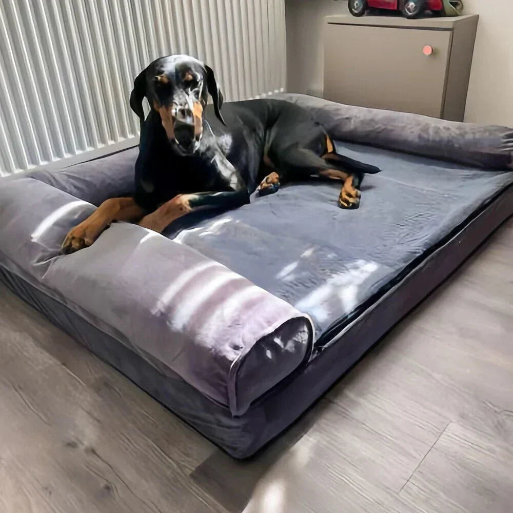 CalmNest Orthopedic Memory Foam Dog Bed With Water Repellent Cover And Plush Comfort | Temsk