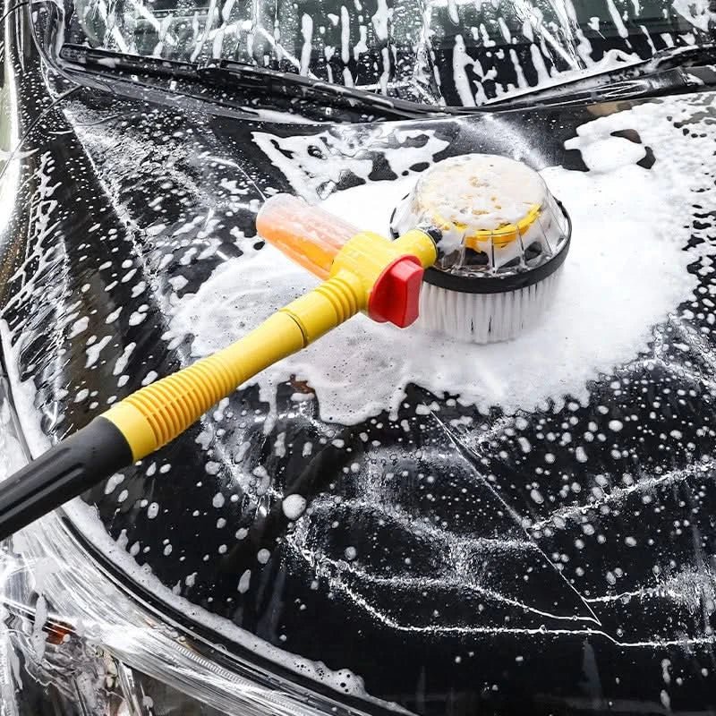 AquaFlow 360 Car Wash Set With Rotating Water Powered Brush | Temsk