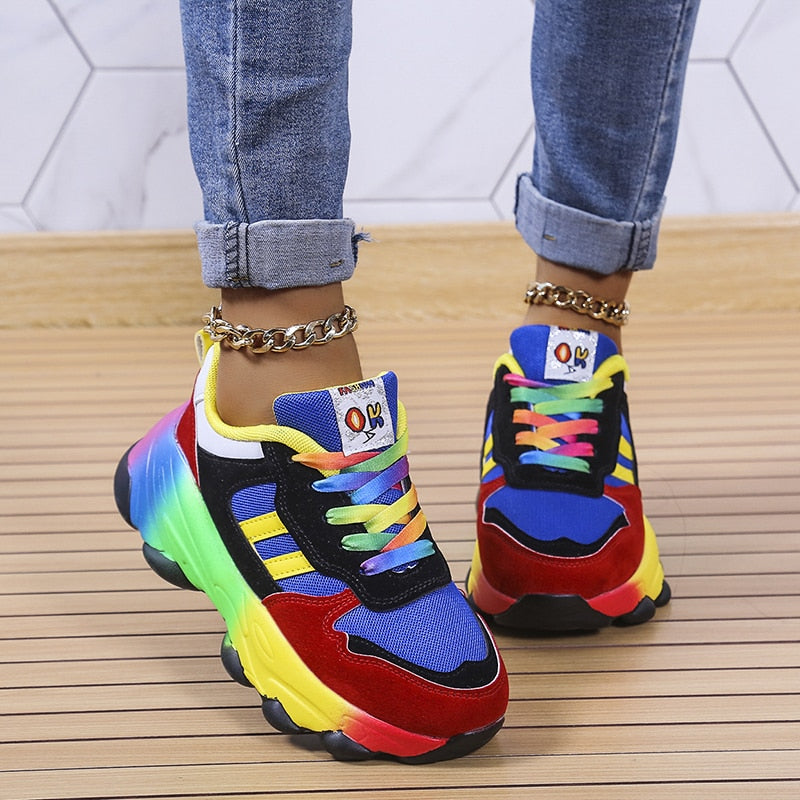 NovaStride Trainer Supportive Casual Sneakers In Rainbow Colors | Temsk