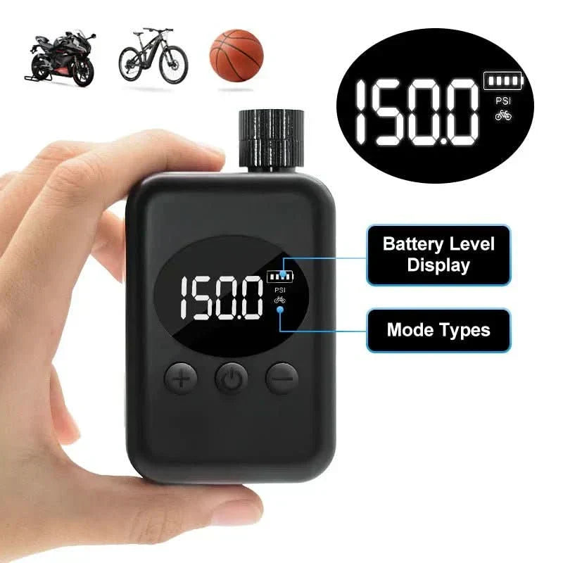 TrailPulse Pro Portable 150 PSI Mini Bike Pump for MTB and Outdoor | Temsk