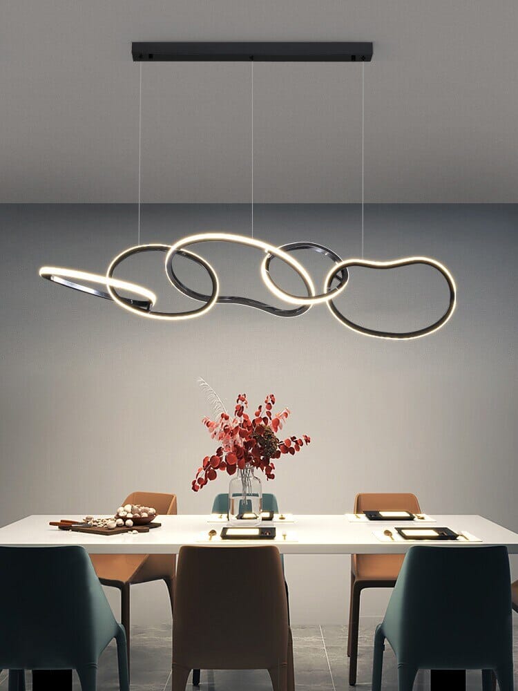 Vela Ring Pendant Light In Rose Gold Or Gold Finish | Temsk