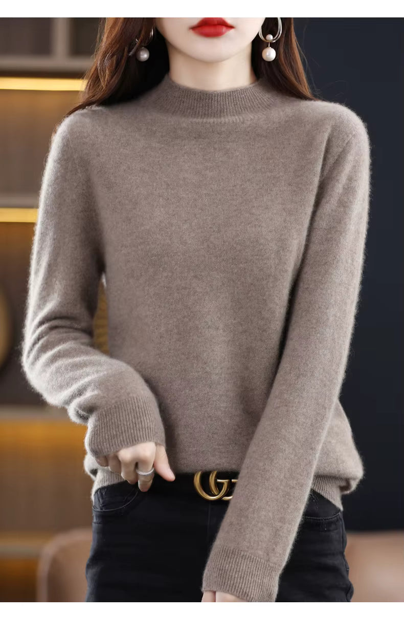 Aurelia Women's 100 Percent Wool Cashmere Pullover For Fall And Winter | Temsk