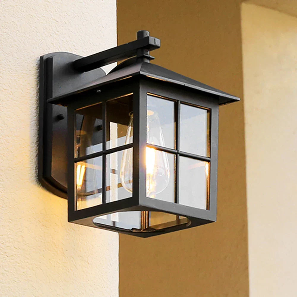 Camden Vintage E27 Lantern Sconce For Outdoor Walls | Temsk