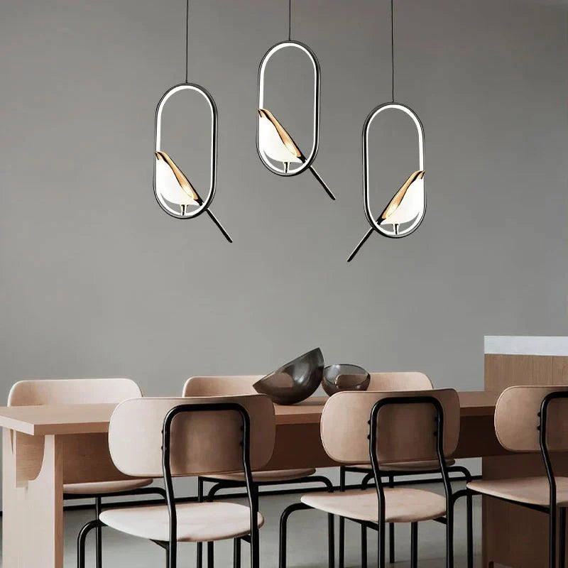 Magpie Licht Pendelleuchte mit nordischem Vogeldesign für moderne Räume | Temsk