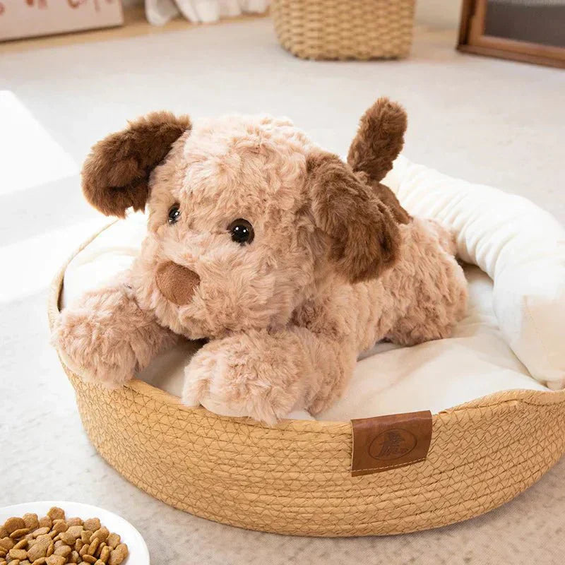 DreamPuff Cozy Plush Dog Pillow for Kids With PP Cotton Filling and Sleep Comfort | Temsk