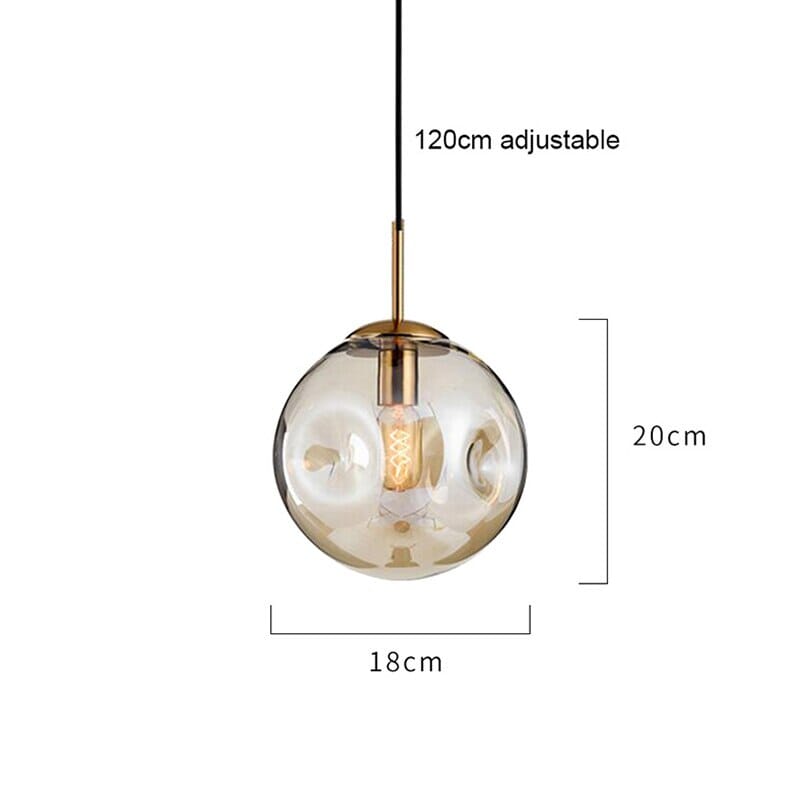 AstraLume Glass Pendant Light Multi Tone Finish For Kitchens And Bathrooms | Temsk