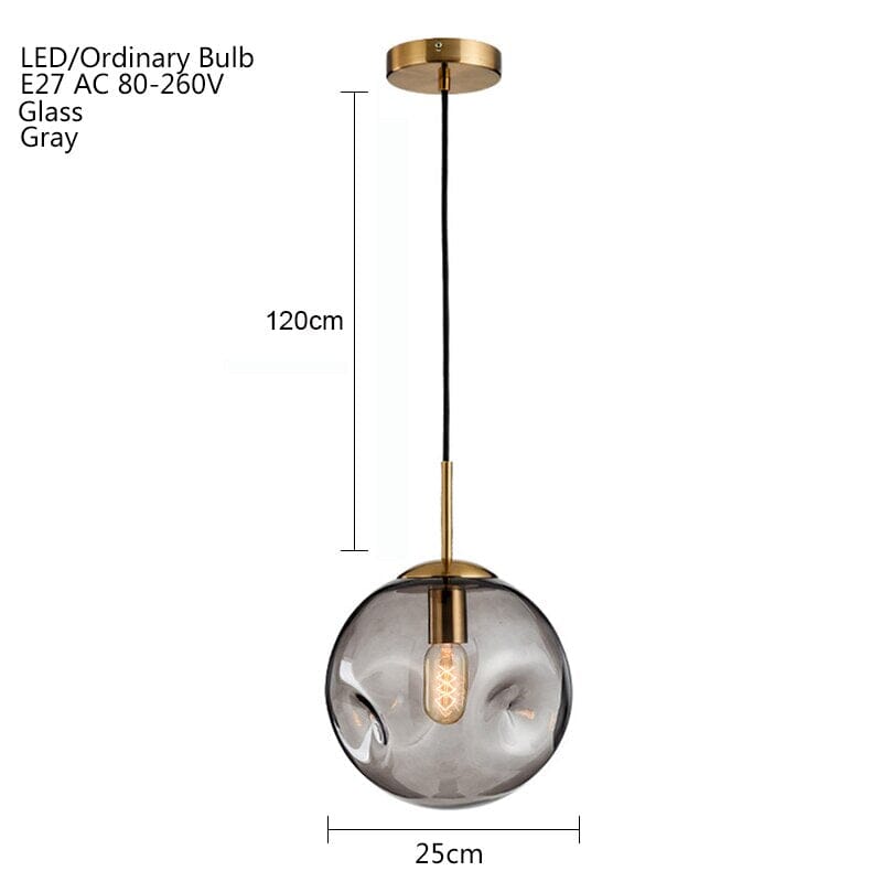 AstraLume Glass Pendant Light Multi Tone Finish For Kitchens And Bathrooms | Temsk