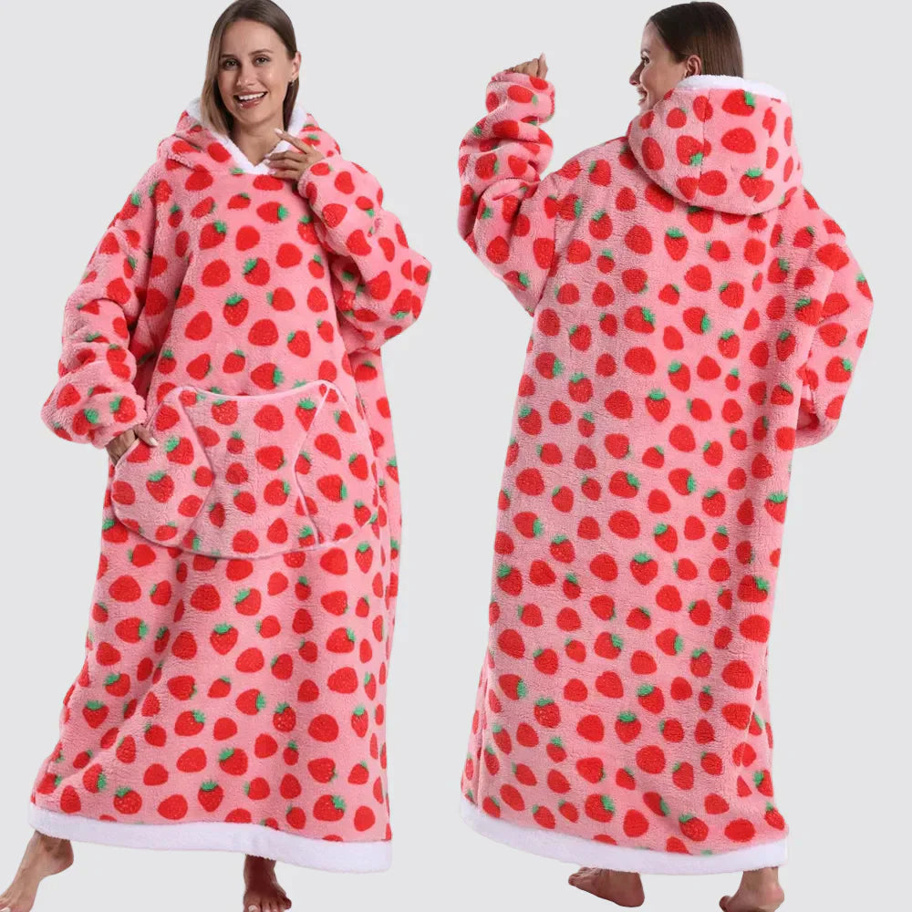 Cozy Oversized Wearable Hoodie Blanket For Adults All Day Comfort | Temsk