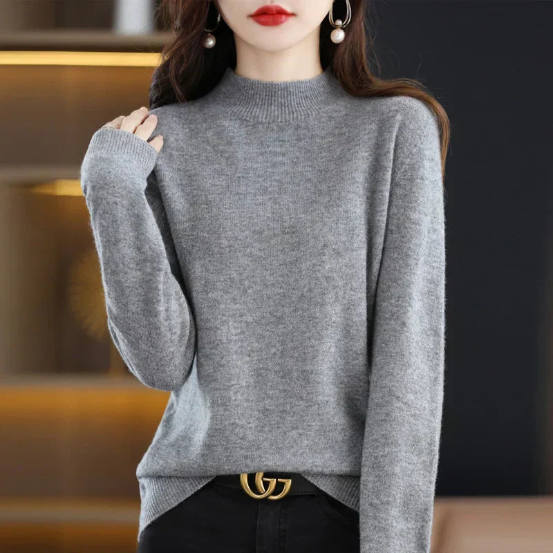 Aurelia Women's 100 Percent Wool Cashmere Pullover For Fall And Winter | Temsk