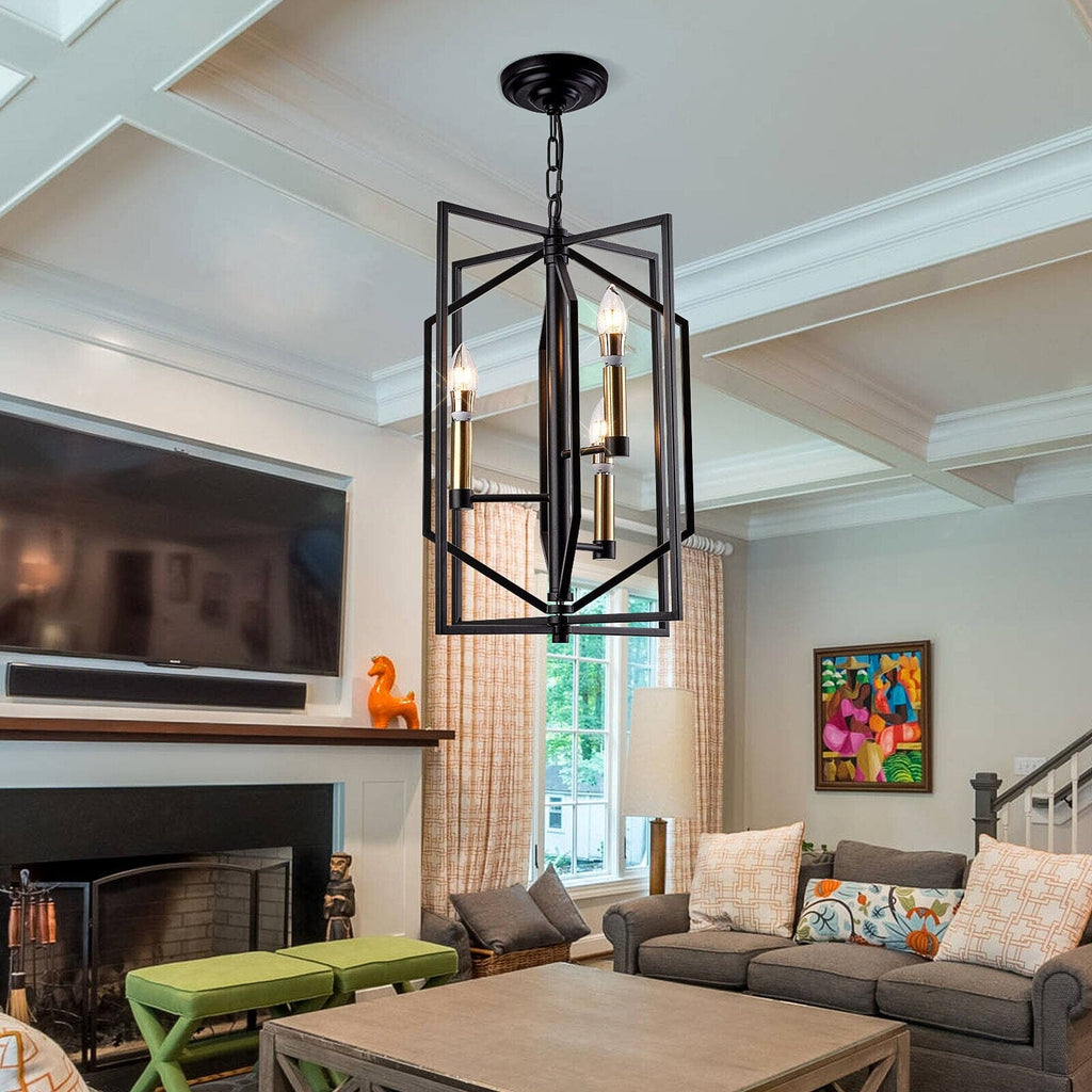 NovaCage Ceiling Lamp Vintage Industrial LED Fixture | Temsk