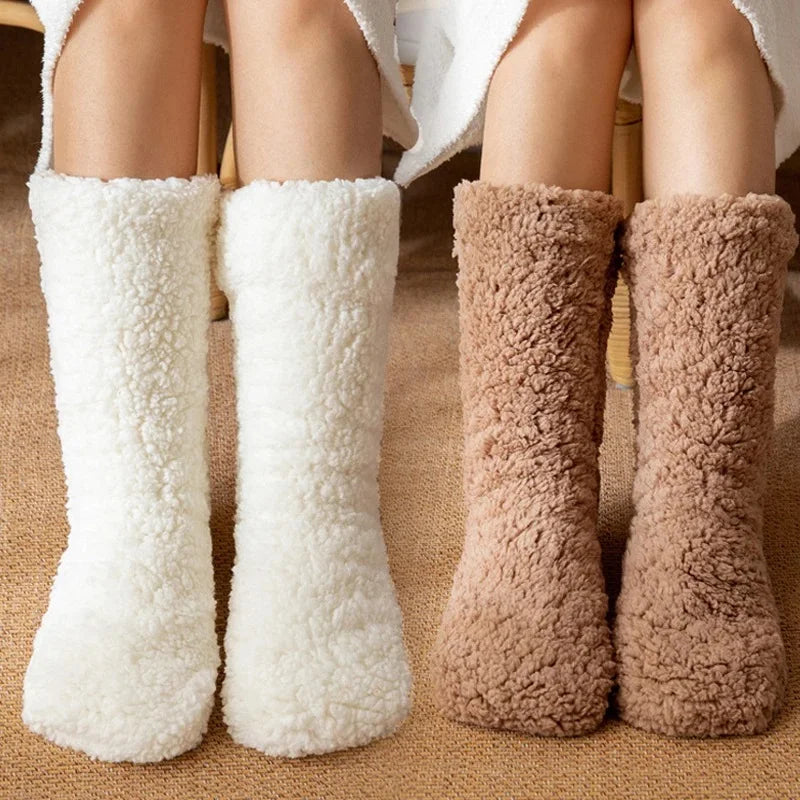 Luma Warm Cashmere Socks Designed For Women With Non-Slip Grip | Temsk