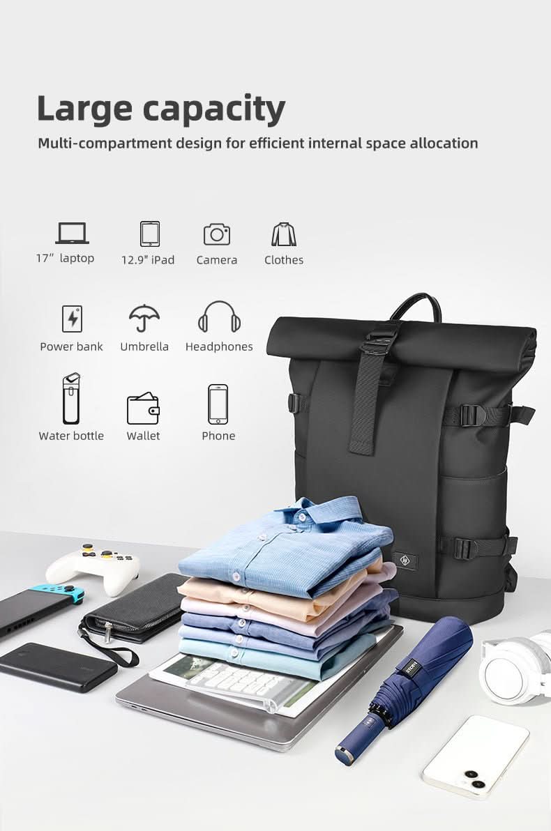 TrailNova Expandable Outdoor Backpack With Laptop Compartment And Large Capacity | Temsk