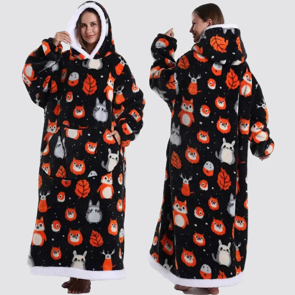 Cozy Oversized Wearable Hoodie Blanket For Adults All Day Comfort | Temsk