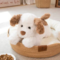 DreamPuff Cozy Plush Dog Pillow for Kids With PP Cotton Filling and Sleep Comfort | Temsk