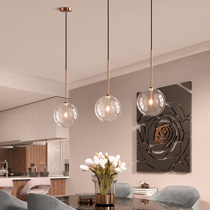 Lunel Glass Ball Pendant Light for Nordic Modern Homes | Temsk