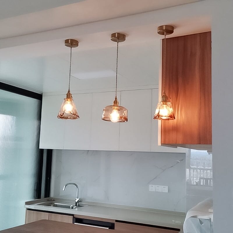Aurelo Glass Pendant Lights For Modern Kitchen And Bath | Temsk