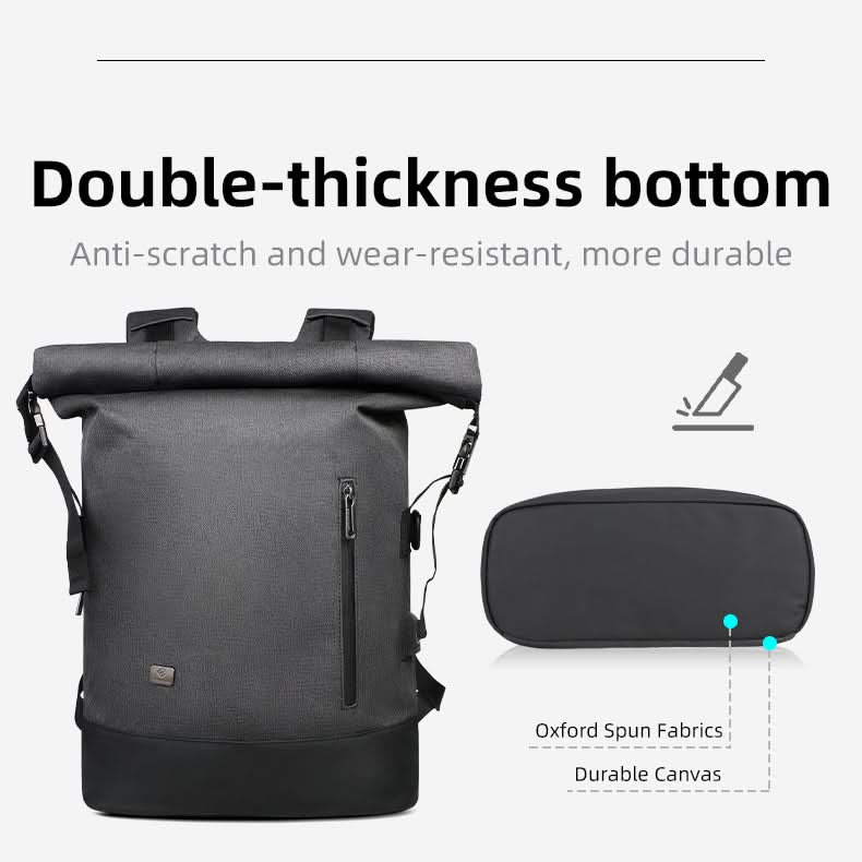 CityTrail Rolltop Backpack For Multifunctional Outdoor Use With USB Port | Temsk