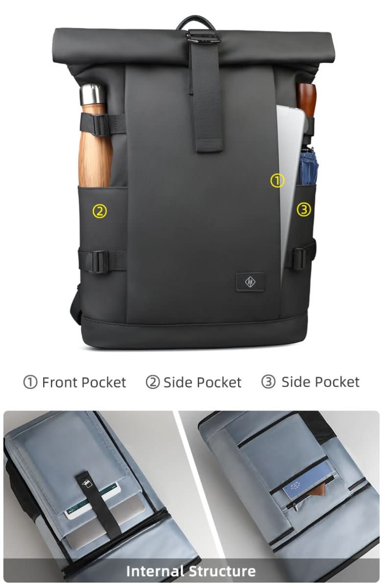 TrailNova Expandable Outdoor Backpack With Laptop Compartment And Large Capacity | Temsk