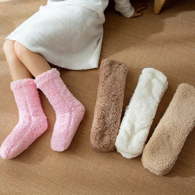 Luma Warm Cashmere Socks Designed For Women With Non-Slip Grip | Temsk