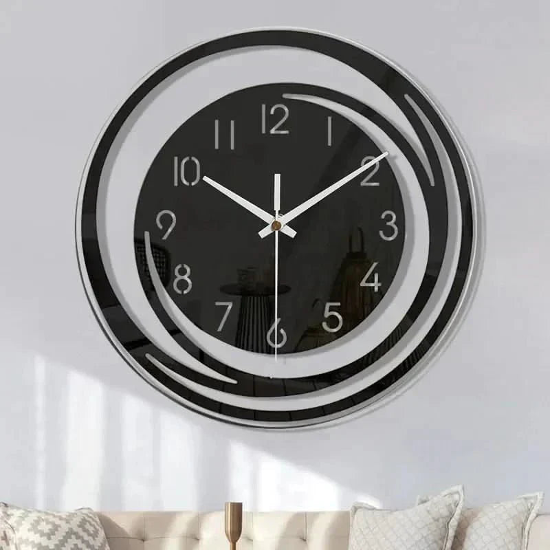 AuroraTime Acrylic Wall Clock In Scandinavian Design, Silent And Stylish | Temsk