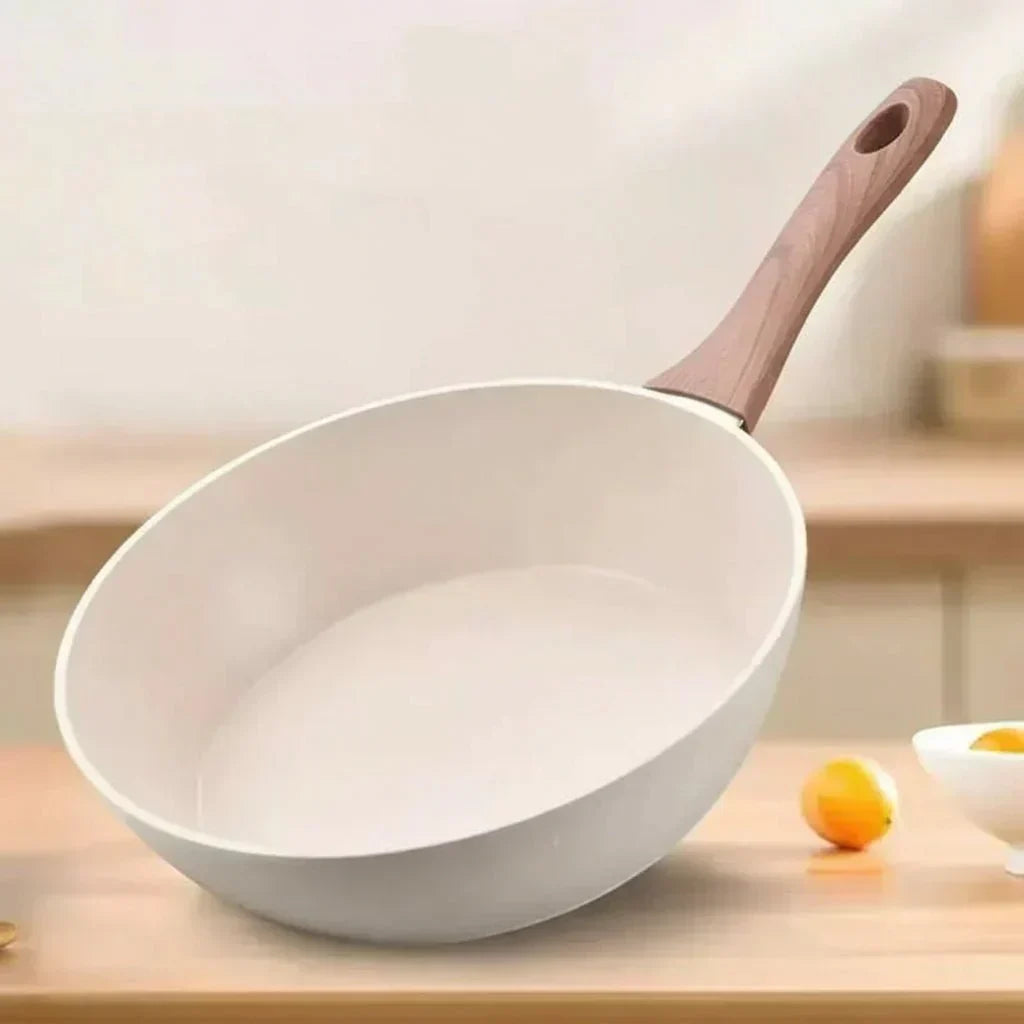 TerraStone Deep Nonstick Pan With Medical Stone Coating For Gas And Induction | Temsk