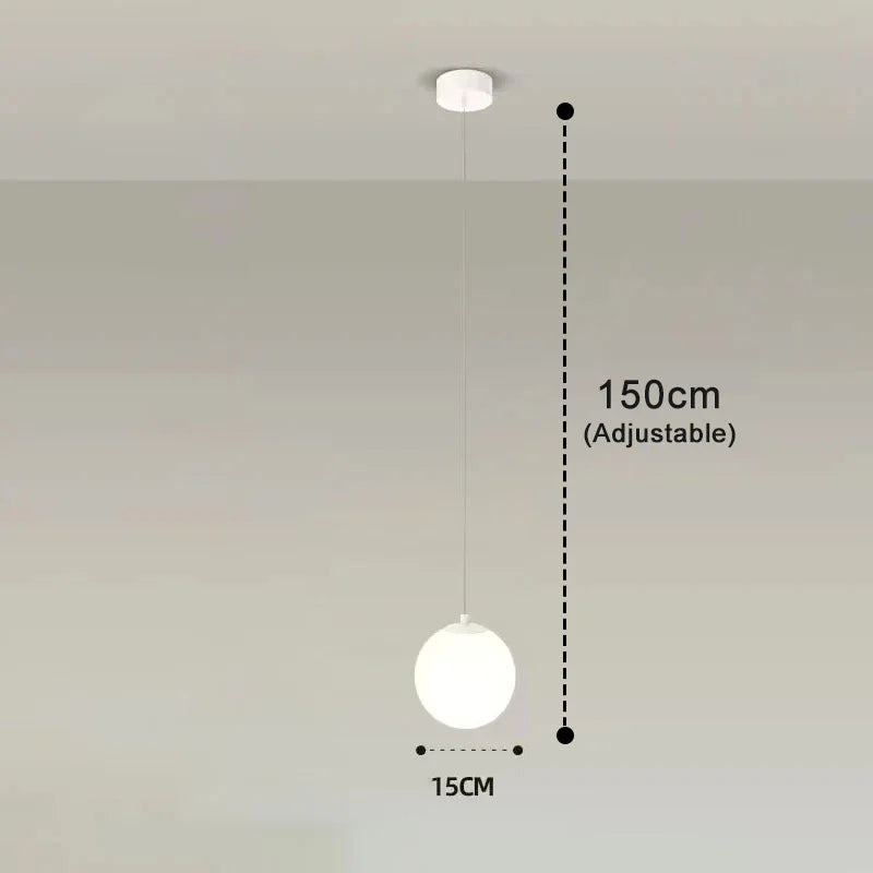 Luna Glas-Kugel-Pendelleuchte im nordisch-modernen Design | Temsk