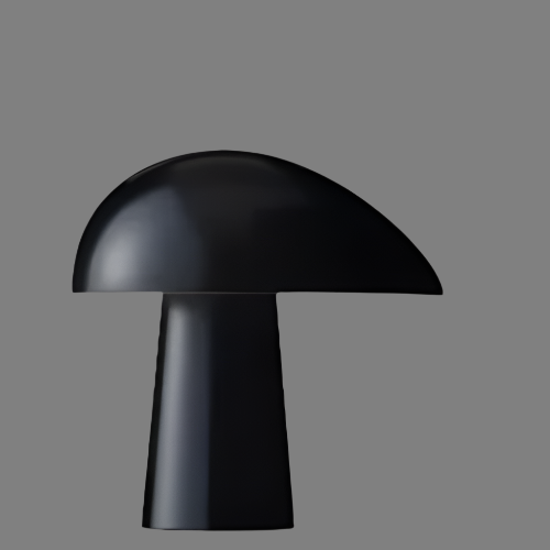 Nova Mushroom Table Lamp With Warm Wood Grain Finish | Temsk