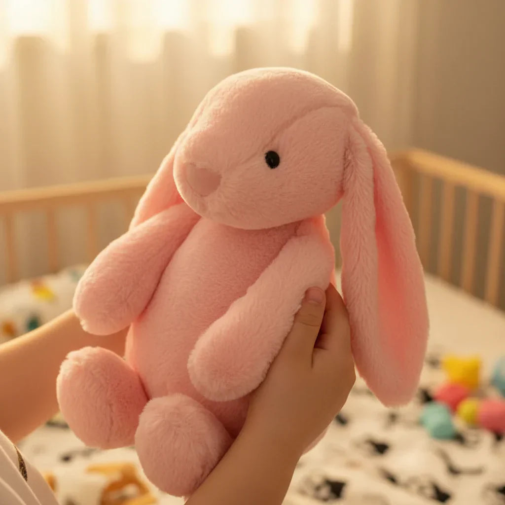 Plyšová hračka králíček Bunnycat, měkký plyšový mazlíček pro roztomilé objetí | Temsk
