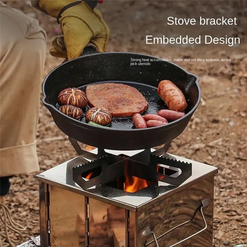 TrailBlaze Portable Camping Stove Lightweight Stainless Steel Grill | Temsk