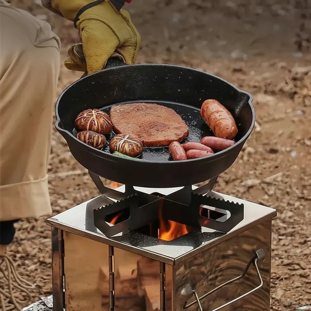 TrailNova Portable Stainless Steel Camping Stove for Outdoor Kitchen | Temsk