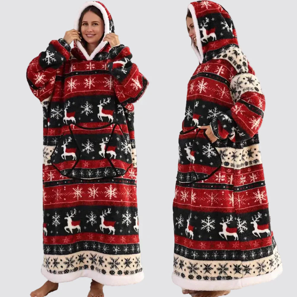 Cozy Oversized Wearable Hoodie Blanket For Adults All Day Comfort | Temsk