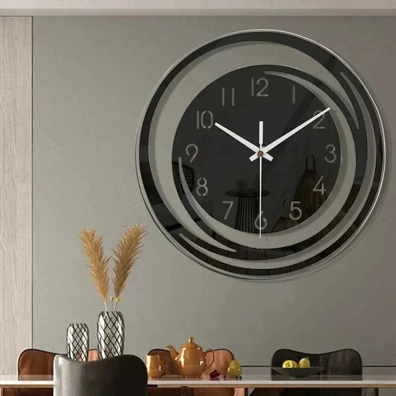 AuroraTime Acrylic Wall Clock In Scandinavian Design, Silent And Stylish | Temsk