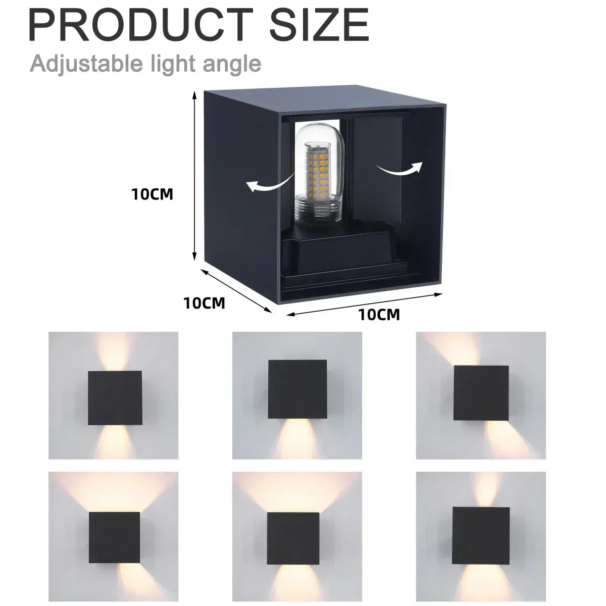 NovaGlow Modern Waterproof LED Wall Light IP65 Aluminum | Temsk