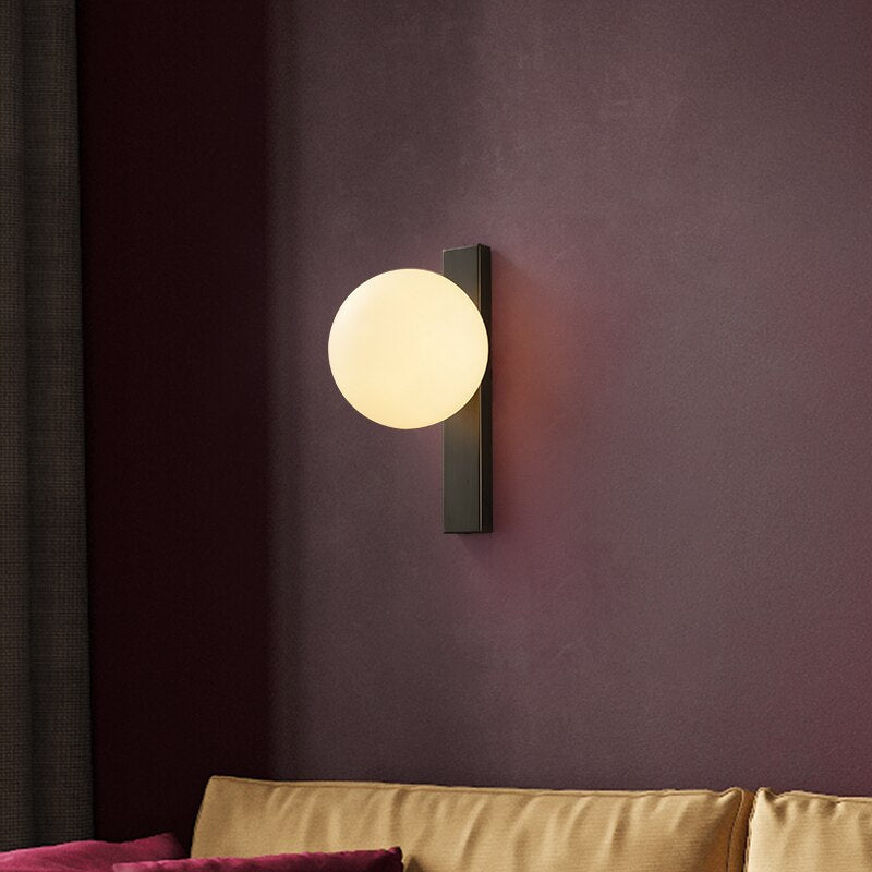 Lumora | Einfache Kupfer Circ LED-Wandleuchte | Snurv | Temsk