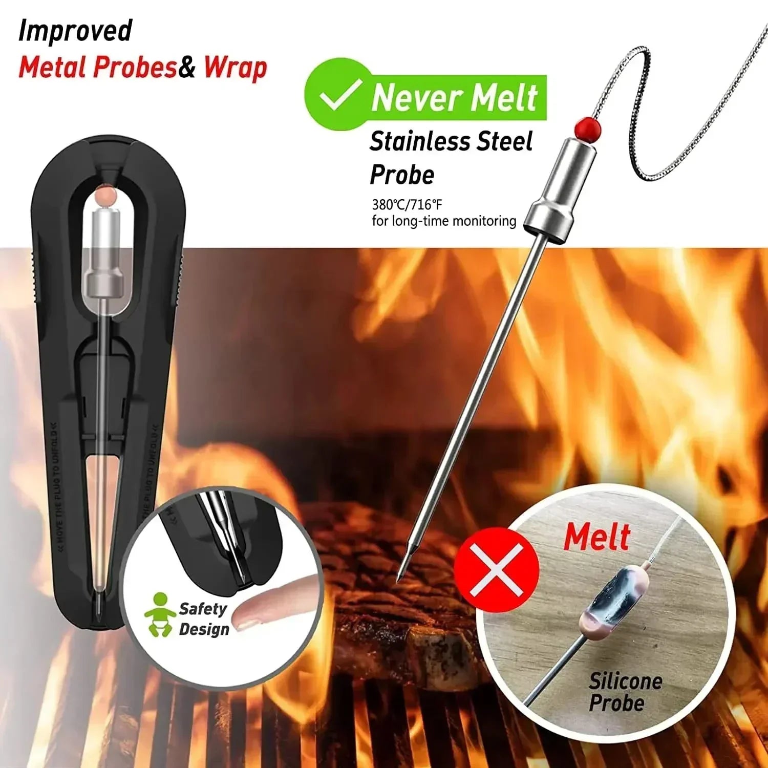 AeroTemp Pro Wireless Meat Thermometer for Barbecue and Grilling | Temsk
