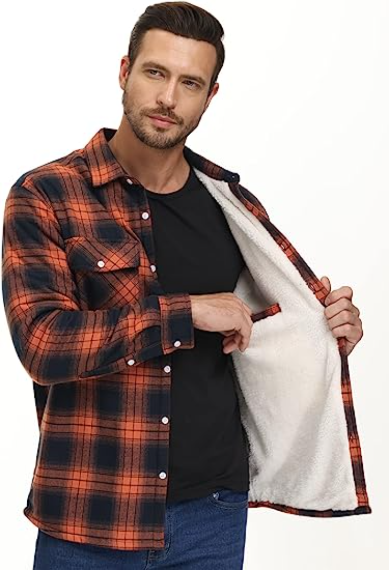 Lyrenox Classic Plaid Jacket With Fleece Lining Style | Temsk