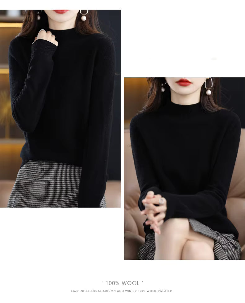 Aurelia Women's 100 Percent Wool Cashmere Pullover For Fall And Winter | Temsk