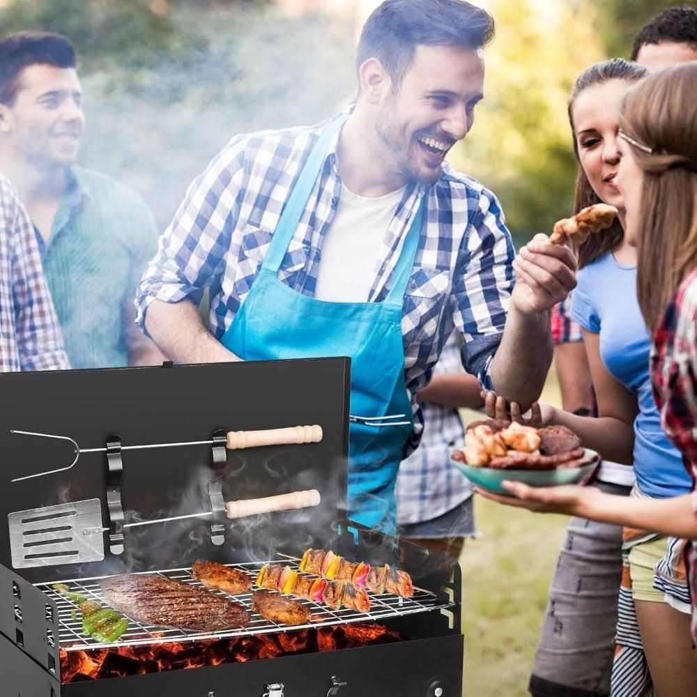Barbecue pliable en acier TrailPeak pour camping et jardin | Temsk