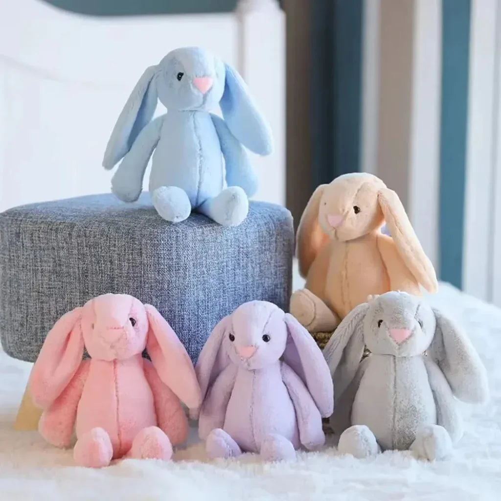 Bunnycat blød plyskanin vedhæng til tasker og dekoration | Temsk