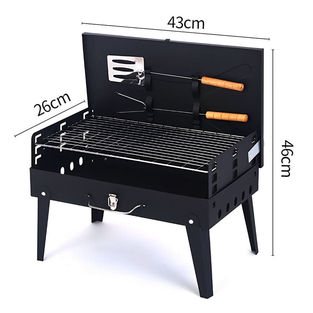 Barbecue pliable en acier TrailPeak pour camping et jardin | Temsk